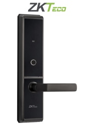 ZKTECO ZKT2450014 ZKTECO TL300B - Cerradura Inteligente con Bluetooth Capacidad para 100 Huellas Dactilares 100 Tarjetas y 100 Contrasenas Compatible con Puertas Izquierdas y Derechas