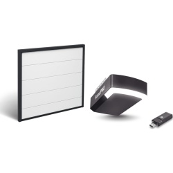 AccessPRO KIT-DOOR-87 Kit Puerta de Garage 8x7 Pies (2.44 x 2.13 m) / Motor DC 1/2 HP / Insulada / Activación WiFi / Hasta 50 Controles / Lámina Calibre 26