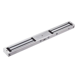 AccessPRO MAG600NDLED Chapa magnetica Doble 600L lbs por lado con LED Ultra-brillante/ Libre de Magnetismo Residual / Sensor de estado de la placa