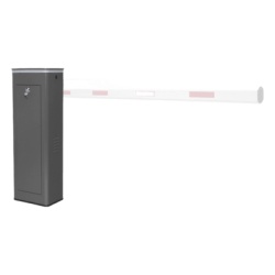 AccessPRO XBS-8003-R Barrera Vehicular Derecha / Soporta Brazo Recto de Hasta 8 Metros / Soporta Brazo Articulado de 6 Metros / Movimiento fluido / Diseno Elegante Color Gris / Con Corona Led Semafori