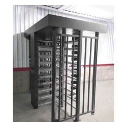 AccessPRO XT-200-CS Torniquete Doble / Cuerpo Completo / Interior/Exterior / 100% Acero con Pintura Gris / EJE CENTRAL de Acero Inoxidable / Acabado de Lujo / Alto Trafico - Img 5