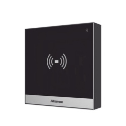 AKUVOX A03S Terminal de Control de Acceso Inteligente / Administracion 100% en la Nube / Interfaz WEB / POE / Lector Prox 125 kHz / MIFARE 13.56MHz / NFC / Bluetooth / APP Smart Plus / Control de 1 Pu