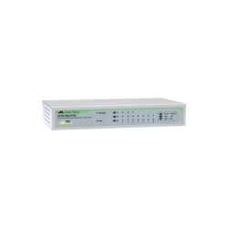 ALLIED TELESIS AT-FS708LE/POE-10 Switch No Administrable PoE de 8 puertos 10/100 Mbps (4 puertos PoE) con fuente de alimentacion externa 30 Watts