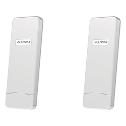 ALTAI TECHNOLOGIES KIT-2-C1AN Kit de Enlace PtP de 2 Puntos de Acceso C1AN con Antena Integrada de 14 dBi en 5 GHz MIMO 2x2 Hasta 4 km Administracion en Nube Gratis con INSIGHTS
