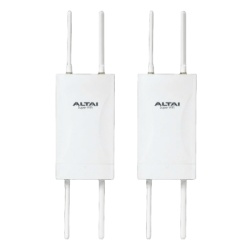 ALTAI TECHNOLOGIES KIT2-C260X Kit de 2 Unidades del Punto de Acceso WiFi 6 PTMP Omnidireccional Cobertura Hasta 300 m Doble Banda Simultanea en 2.4 y 5 GHz Hasta 2.976 Gbps Hasta 256 Usuarios Concurre