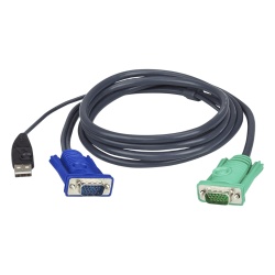ATEN 2L5202U Cable KVM | USB con SPHD | 3 en 1 | De 1.8 m