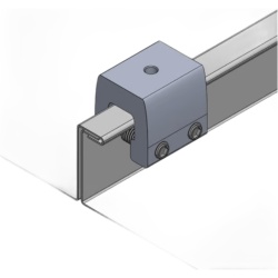 BASEL N00028 Clamp de Sujeción para Paneles Solares / Aluminio Serie 6000 / Sin Perforaciones / Lámina Engargolada / 187 g / Tornillos Acero Inoxidable - Img 3
