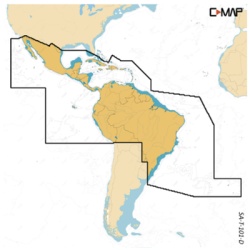 C-MAP M-SA-T-101-D-MS Carta de navegacion de America del sur de uso exclusivo para pantallas NSX