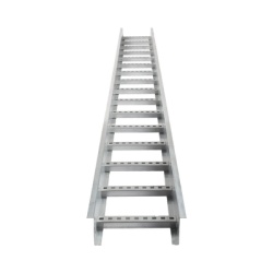 CHAROFIL CH-E89PX12AK Escalera de Aluminio Portacables / Perfil Z / Peralte 3 1/4" /Paso 9" / Ancho 12" / 3.66 metros / Capacidad Max. 274 Cables / Incluye Cople Union y Tornilleria (CHEZ314P9X12AK)