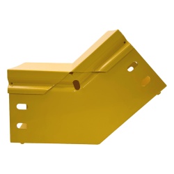 CHAROFIL CHFBVI454X4R8EPK CHFIBER Curva Vertical Interior de 45° de Aluminio para Fibra Optica 4" de Peralte 4" de Ancho y Radio de 8" con Pintura Epoxica Amarilla Incluye Tapa un Par de Coples y Tor