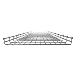 CHAROFIL MG-50-438EZ Charola Tipo Malla 66/600 mm Acabado Electro Zinc Hasta 630 Cables Cat6 Tramo de 3 Metros