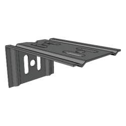 CHAROFIL ML-MEC-100EZ Mensula Para MallaFils para montaje en pared para anchos de charola de 100 mm con acabado electrozinc