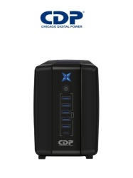 CHICAGO DIGITAL POWER CDP084045 CDP R-UPR1008 - UPS Interactivo de 1000 VA y 500W con 8 terminales de salida: 4 con respaldo y 4 con supresion de picos.