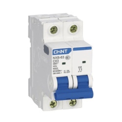 CHINT NXB632PC40 Pastilla para Riel Din 2 Polos 40 Amp Vca:110/415v 10kA Catalogo: NXB632PC40.