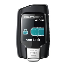 COMPUSTAR 2WQ9R-FM Control Remoto Bidireccional de cuatro botones con pantalla para Sistemas de alarmas Compustar