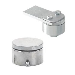 COMUNELLO 1080-0415-001 85M + 87M / Kit de Bivelo y Tejuelo Medianos Para Puertas de Hasta 450 Kg
