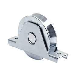 COMUNELLO 1151-4570-001 336V - Rueda de 16 cm / Capacidad Para Puertas de Hasta 640 kg / Canal Tipo "V"