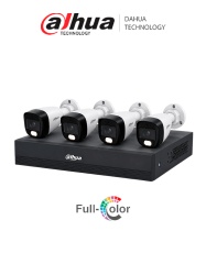 DAHUA DH-KIT/XVR1B04-I/T/4-HFW1209CN-A-LED-0280B- Kit de 4 canales Full Color de 2 MP. Incluye 4 cámaras HFW1209CN-A-LED-0280B, DVR Cooper-I WizSense, con IA, H.265+, y 4 canales + 1 IP (o hasta 5 canales IP). Búsqueda avanzada de humanos
