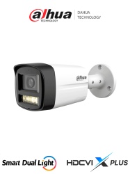 DAHUA DHT0290108 DAHUA HAC-HFW1200TLM-IL-T- Camara Bullet de 2 MP/ HDCVI X PLUS/ Lente de 2.8 mm Apertura de Hasta 111/ Audio Bidireccional/ Iluminador Dual Inteligente Hasta 40m/ Metal Plastico/