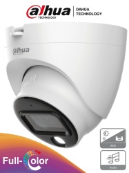 DAHUA DHT0300052 DAHUA HAC-HDW1239TLQN-A-LED - Camara Domo de 2 Megapixeles/ Full Color/ Lente de 2.8 mm/ 107 Grados de Apertura/ WDR Real de 130 dB/ 20 Metros de Iluminacion/ Microfono Integrado/ IP6
