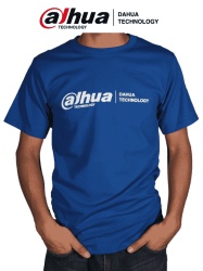 DAHUA DHT3010031 TVC MATPRO009 - Playera Azul Cuello Redondo con Logotipo Marca Dahua/ Talla Grande/ Promocional