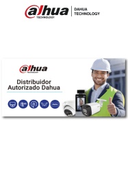 DAHUA DHT3010075 DAHUA MATPRO055 - Vinil Microperforado con Leyenda Distribuidor Autorizado y Logo Dahua/ 50x100 cm/