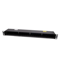 DITEK DTK-VM2R24 Gabinete de 24 Canales para Montaje en Rack Compatible con el Modulo de proteccion DTK-NETMS