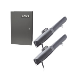 DKS DOORKING KIT-6006-DKS Kit de Operadores Abatibles 6006 de Doorking / Para Puertas de Hasta 5.5 Metros / Soporta Respaldo de Baterias