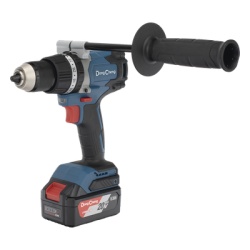DONG CHENG DCJ-Z0313-EM Rotomartillo Inalambrico 20V / Motor Brushless / Broquero 1/2 in / 120 Nm Par Maximo / 2 Baterias 4.0Ah con Cargador y Maletin