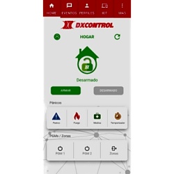 DXControl DX-FULL-WIFI Comunicador WiFi para Panel de Alarma / 2 Salidas Domóticas / Notificaciones PUSH / Contact ID / 12 VDC / Doble Banda 2.4 GHz