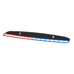 ECCO 40-30010-CM Visera Interior Trasera Tricolor Rojo/Azul/Ambar 144 Led Con Bracket Ford Police Interceptor 2020 + Necesario CZMATSIBSYS