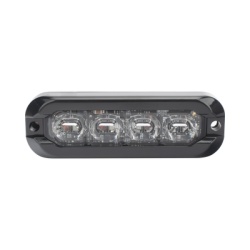 ECCO ED3793RB Luz Auxiliar Flexible 8 LED Rojo / Azul Bisel Negro Lente Transparente