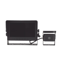 ECCO K7000BAI Sistema Profesional de Camara de Reversa y Monitor para Vehiculos de Trabajo y Montacargas con inteligencia IA para la deteccion de peatones