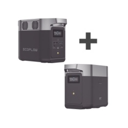ECOFLOW DLT2-BP Kit de Estacion de Energia Portatil 1024Wh + Bateria Externa 1024Wh (2048Wh Totales)