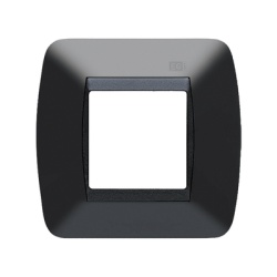 EGI AUDIO SOLUTIONS 1801/NE Embellecedor EGI 1 Modulo Para Caja Universal. Negro