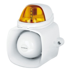 ENFORCER SECOLARM SH816SSMQ/A Sirena / Luz Estroboscopica Autonoma / Color Ambar 4 en 1 / IP65 / Uso Interior y Exterior / 12 Vcd / Multiples Tipos de Notificacion / Estroboscopica de Sirena o de Audi
