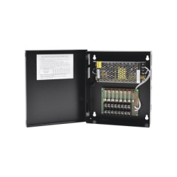 EPCOM INDUSTRIAL GRT-1204-VDC-V3 Fuente de poder profesional CCTV de 12-13.2Vdc @5A 8 camaras Volt. de entrada: 100-240 Vca (Fusibles Administrables)