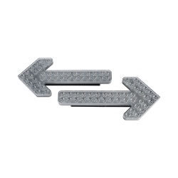 EPCOM INDUSTRIAL SIGNALING X602F Flechas directoras de trafico LED de 24 Pulgadas en color ambar con 240 LED