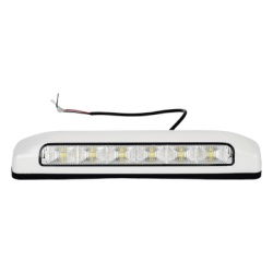 EPCOM INDUSTRIAL SIGNALING XLTE2205W Luz de Escena 6 LED IP67 con bisel color blanco Ideal para Ambulancias y Vehiculos de trabajo