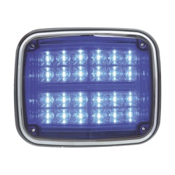 EPCOM INDUSTRIAL SIGNALING XT1895B Luz de advertencia de 8 X 6" Color Azul SAE IP67 Ideal para Ambulancias