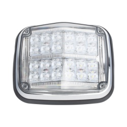 EPCOM INDUSTRIAL SIGNALING XT1895RW Luz de advertencia de 8 X 6" Color Rojo / Claro SAE IP67 Ideal para Ambulancias
