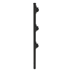 EPCOM INDUSTRIAL SYS-POST-7B Poste de Paso Negro de 0.75m para Cerca Electrificada. Tubo Galvanizado cal. 18 de 1"Diam. con Tapon y 3 Aisladores Instalados.
