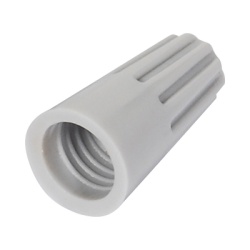 EPCOM POWERLINE AE00010 Capuchon roscable / 18 AWG / Gris / Paquete de 25 piezas.
