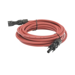 EPCOM POWERLINE CBLMC42P5MRED Cable Fotovoltaico 2.5 m Rojo Calibre 10 AWG con Terminal MC4-M en Ambos Extremos