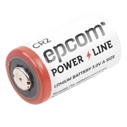 EPCOM POWERLINE CR-2 Batería de Litio CR2 / 3V / 850 mAh / Pulsos 2000 mA / -40°C a +60°C / Sello Hermético Vidrio-Metal