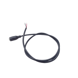 EPCOM POWERLINE DC-CORD-FF Cable de Alimentación DC / Conector Hembra 5.5 mm x 2.1 mm / Puntas Libres / 60 cm (23.6 Pulgadas) / 22 AWG / 12 VCC