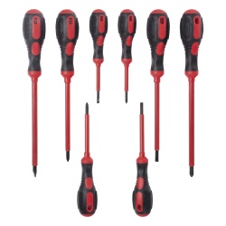 EPCOM POWERLINE EP-NTK9 Juego de 8 Desarmadores con Aislante para Electricistas.