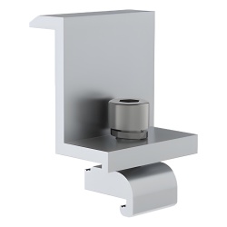 EPCOM POWERLINE EPLECG240 Sujetador final / 40 mm / Aluminio anodizado y acero inoxidable / Riel 3 y 7 / Torque 11 N·m / Llave 6 mm