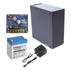 EPCOM POWERLINE KIT16B2LK5 Kit Fuente de Poder con Batería de Respaldo / 12 Vcc / 1.5 A / 4.5 Ah / Gabinete Interior 221 x 191 x 83 mm (8.7 x 7.5 x 3.3 in)