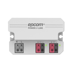 EPCOM POWERLINE PL0012 Fuente de Alimentación / 12 Vcc / 2 A / Entrada Universal 110-240 Vca / Doble Salida con Terminales de 2 Pines / Operación -20°C a 45°C